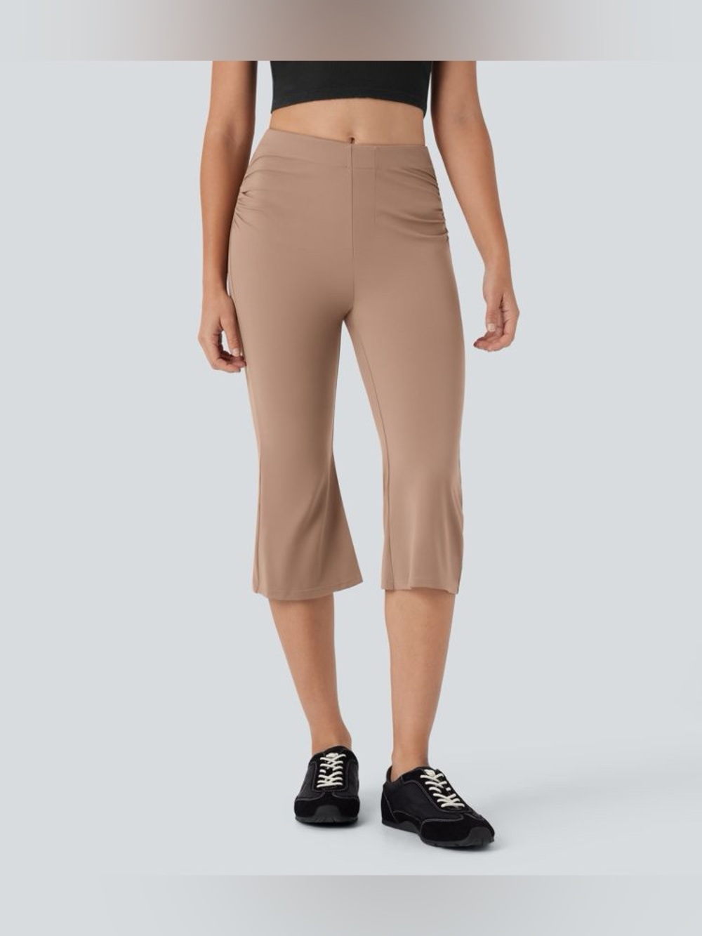 Halara Mid Rise Capri Flare Work Pants large